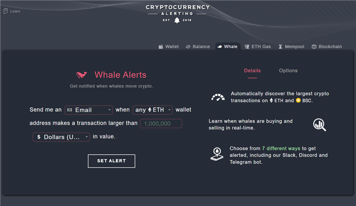 Cryptocurrency Alerting